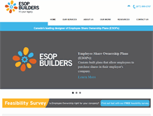 Tablet Screenshot of esopbuilders.com